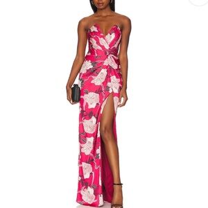 NWT Revolve Katie May Finn Gown in Brick Floral Size Small